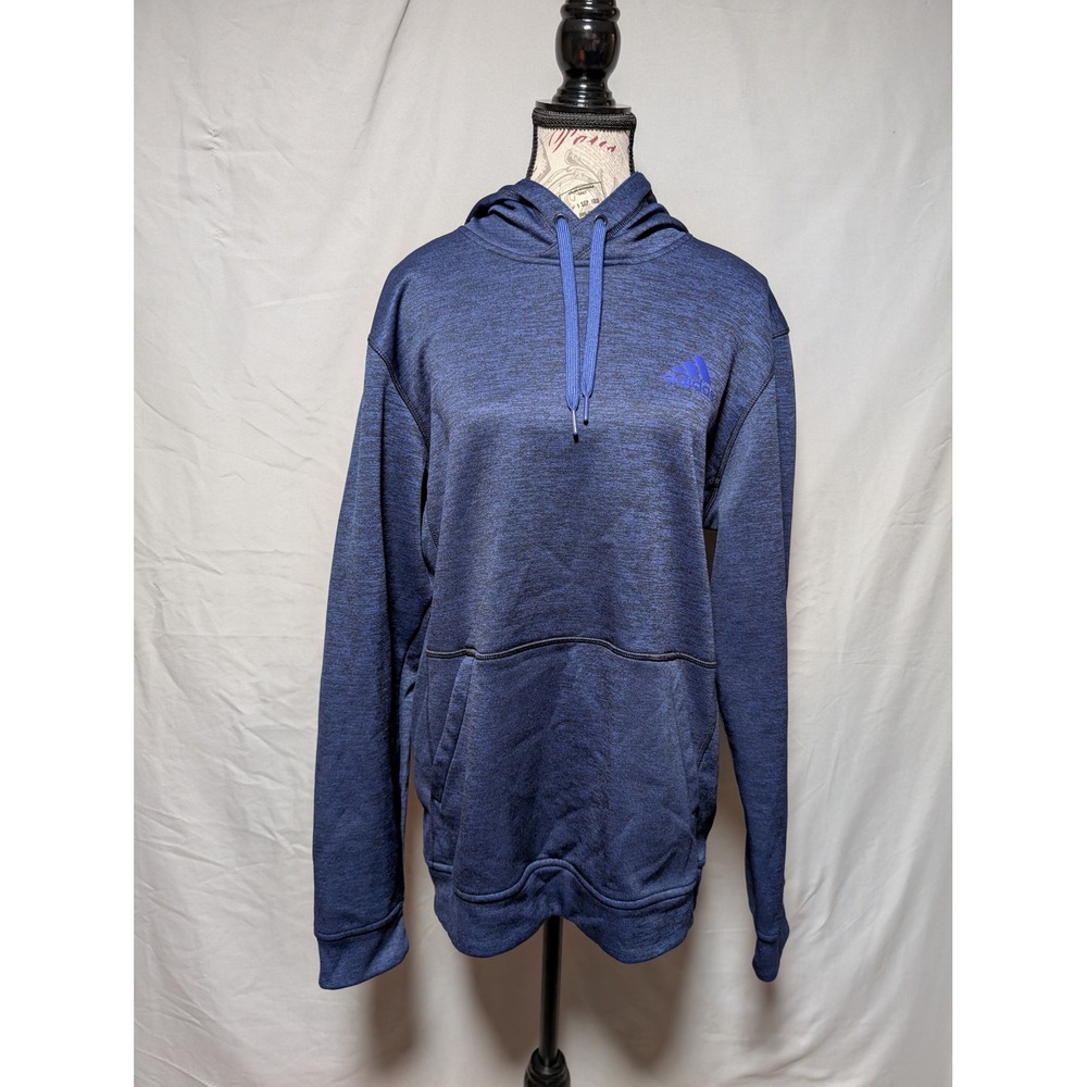 Adidas Navy ClimaWarm Performance Athleisure Fleece Hoodie Men's Medium